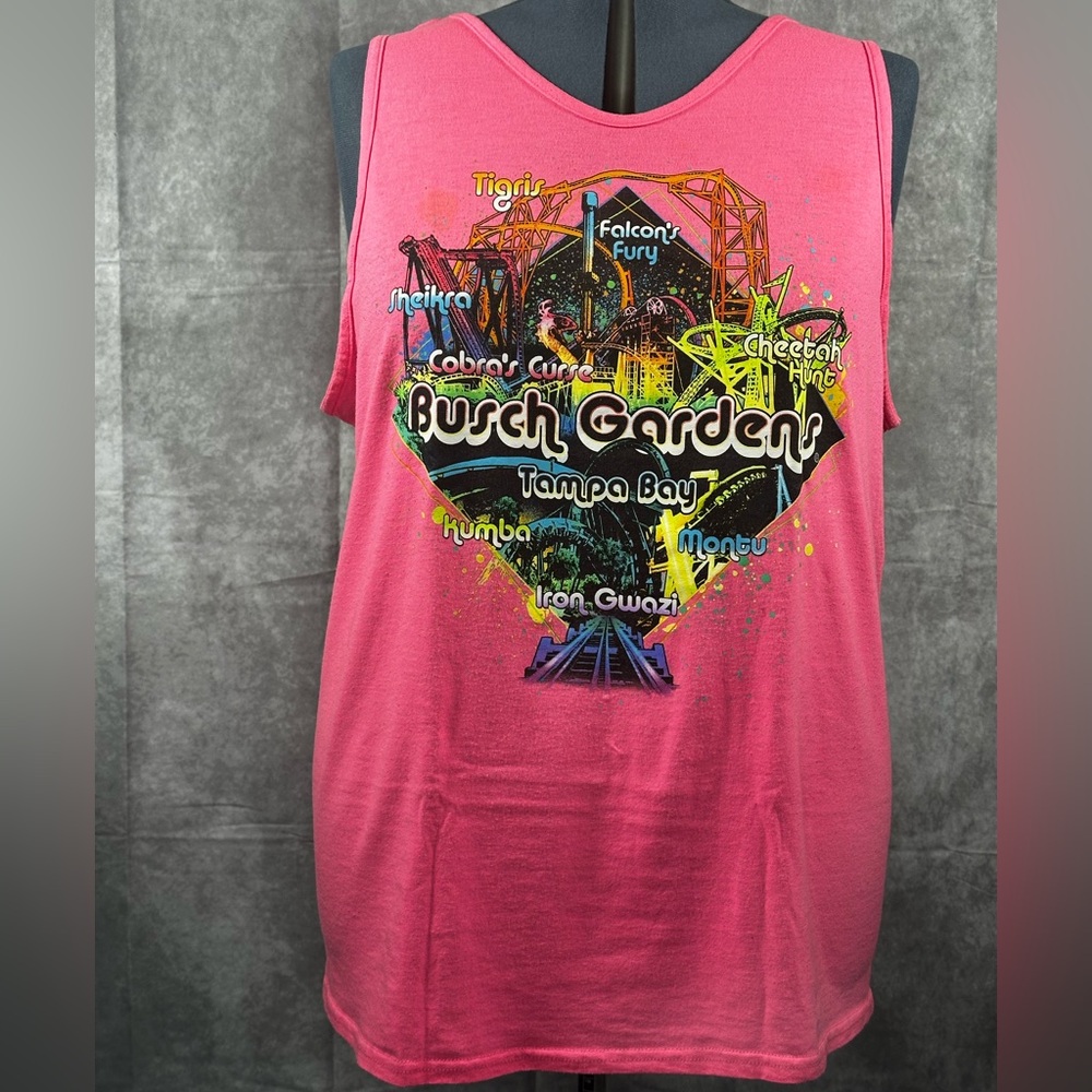 Busch Gardens Pink Graphic Tank Top